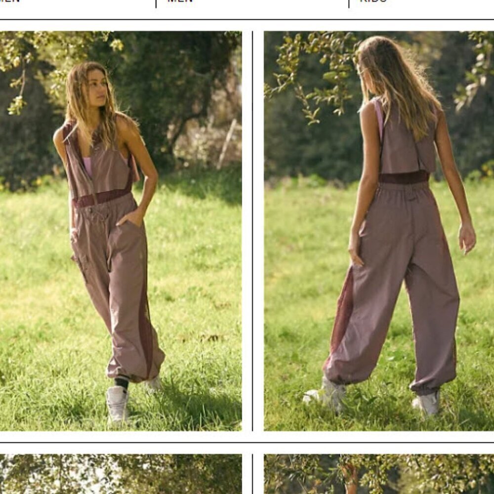 NWT FP Movement Inhale Onesie Purple Mountain Water Resistant Jumpsuit Size S
